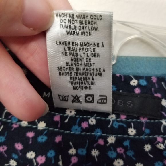 Marc Jacobs Size 4 US Blue Cropped Grosgrain Ribbon Button Blazer Jacket - Picture 4 of 8